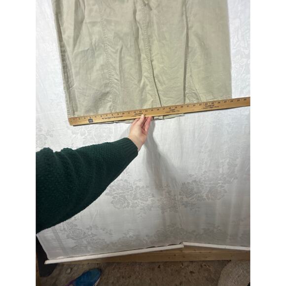 J Crew Skirt 10 Tan A Line Midi Linen Blend Y2K Vintage - Picture 6 of 11